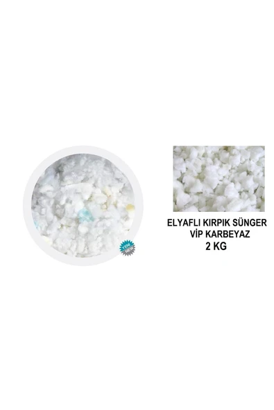 Vip Home Concept Market Ürünleri Elyaflı Kırpık Sünger Vip Karbeyaz Elyaflı Kırpık 2 Kg Mobilya Koltuk Minder Kırlent Dolgu ürün görseli 1
