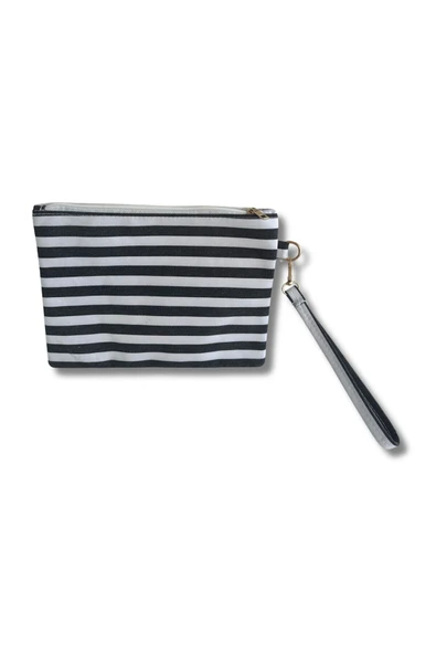 Vip Home Concept Market Ürünleri Kadın Yatay Zebra El Askılı Portföy Clutch Çanta Vip Home Bags ürün görseli 1
