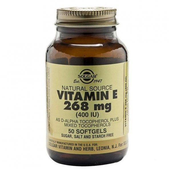 Vitamin E 400 IU 50 Softgel ürün görseli 1