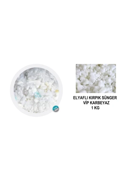 Vip Home Concept Market Ürünleri Elyaflı Kırpık Sünger Vip Karbeyaz Elyaflı Kırpık 1 Kg Mobilya Koltuk Minder Kırlent Dolgu ürün görseli 1