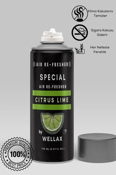 ASTRALED Koku Giderici Klima Bombası Dezenfektan Sprey 150 Ml, Temizleyici Tazeleyici Citrus Lime ürün görseli 1