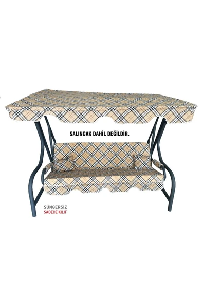 Vip Home Concept Market Ürünleri Salıncak Minderi Süngersiz 3 Kişilik Salıncak Kılıfı Bahçe Salıncak Minderi ürün görseli 1