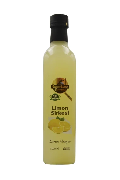 Tarihi SultanAhmet Baharatçısı Limon Sirkesi %100 Katkısız Doğal 500 ml | Özel Üretim ürün görseli 1