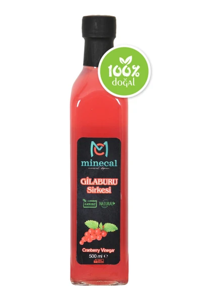 Minecal Gilaburu Sirkesi 500 ml – %100 Katkısız Doğal | Şekersiz | Koruyucu Içermez ürün görseli 1