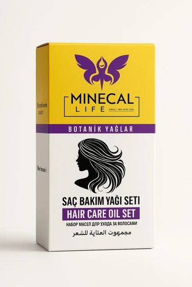Minecal Life Saç Bakım Yağı Seti - Doğal Botanik Yağlar Ile Saçınızı Besleyin Ve Canlandırın ürün görseli 1