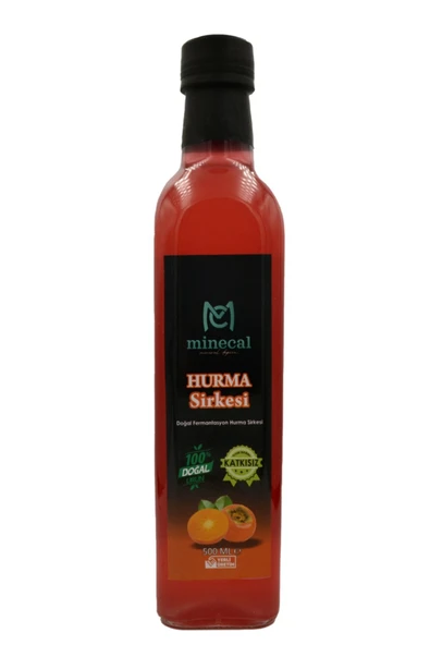 Minecal Hurma Sirkesi 500 ml – %100 Katkısız Doğal | Şekersiz | Koruyucu Içermez ürün görseli 1