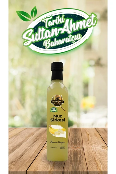 Tarihi SultanAhmet Baharatçısı Muz Sirkesi %100 Katkısız Doğal 500 ml | Özel Üretim ürün görseli 1