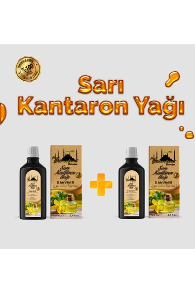 Tarihi SultanAhmet Baharatçısı Sarı Kantaron Yağı 2x100ml | Doğal Saç Derisi Ve Cilt Için Yenileyici Yağ | Özel Üretim ürün görseli 1