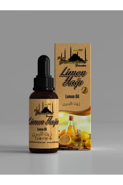Tarihi SultanAhmet Baharatçısı Limon Yağı 20 ml | %100 Doğal | Katkısız Uçucu Bitkisel Yağ ürün görseli 1