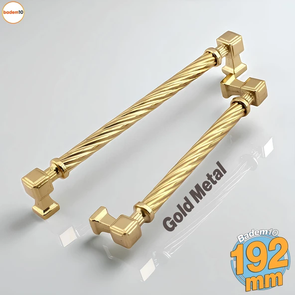 Burma Gold Altın Metal Kulp 192 mm Mobilya Çekmece Mutfak Dolabı Dolap Modern Kapak Kulbu Kulpları ürün görseli 1