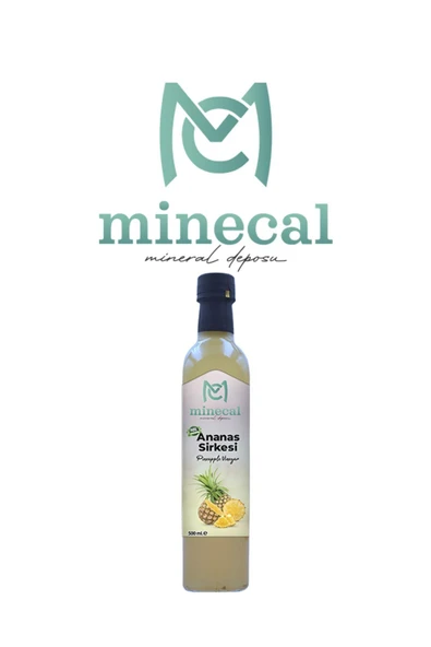 Minecal Ananas Sirkesi 500 ml – %100 Katkısız Doğal | Şekersiz | Koruyucu Içermez ürün görseli 1