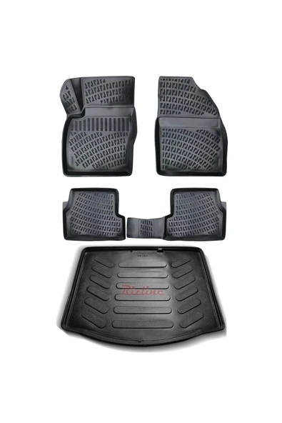 Ford Focus 2 2005-2010 Hb 3d Paspas+bagaj Havuzu Seti ürün görseli 1
