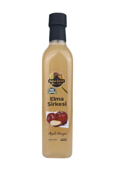 Tarihi SultanAhmet Baharatçısı Elma Sirkesi %100 Katkısız Doğal 500 ml | Özel Üretim ürün görseli 1