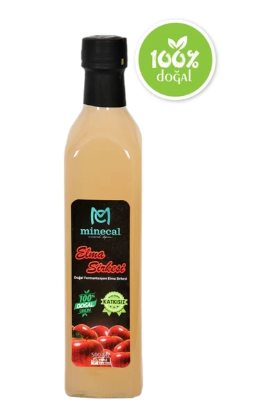 Minecal %100 Ev Yapımı Katkısız Elma Sirkesi 500ml ürün görseli 1