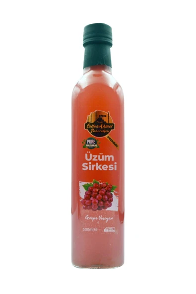 Tarihi SultanAhmet Baharatçısı Üzüm Sirkesi %100 Katkısız Doğal 500 ml | Özel Üretim ürün görseli 1