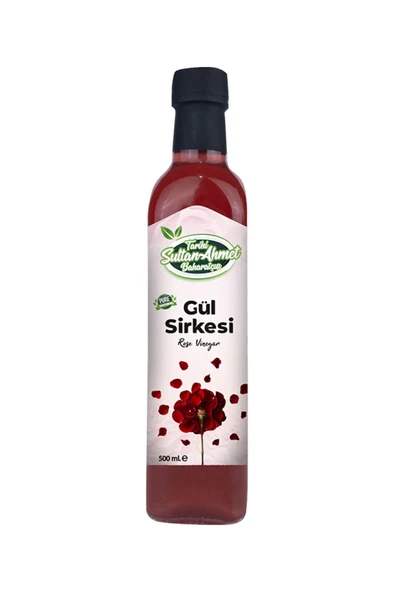 Tarihi SultanAhmet Baharatçısı Gül Sirkesi 500 ml – %100 Katkısız Doğal | Özel Üretim ürün görseli 1