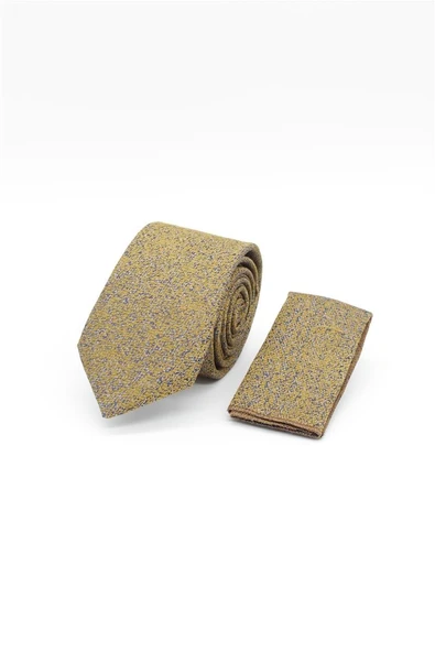 Camel Desenli 6 Cm Kravat ürün görseli 1