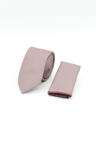 Pembe Kuş Gözü Desen  6 Cm  Kravat 1090250201 ürün görseli 1
