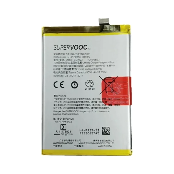 Oppo A77 5g Pil Batarya Blp923 Supervooc ürün görseli 1