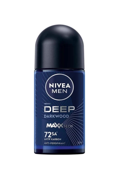 Nivea Men Deep Dimension Dark Wood 50 ml Erkek Roll-On ürün görseli 1