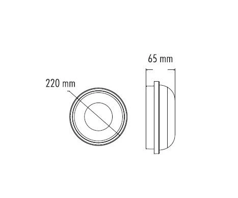 Fujiled Led Aplik 20W  Günışığı - Resim 2