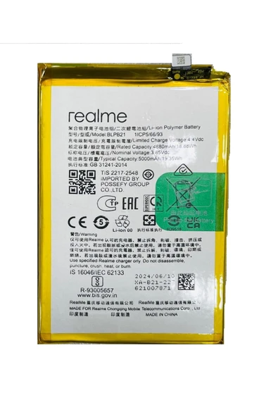 Realme C61 Pil Batarya BLPB21 5000mAh ürün görseli 1