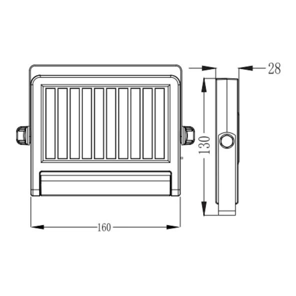 Fujiled Solar Wall Washer 6W Beyaz - Resim 2