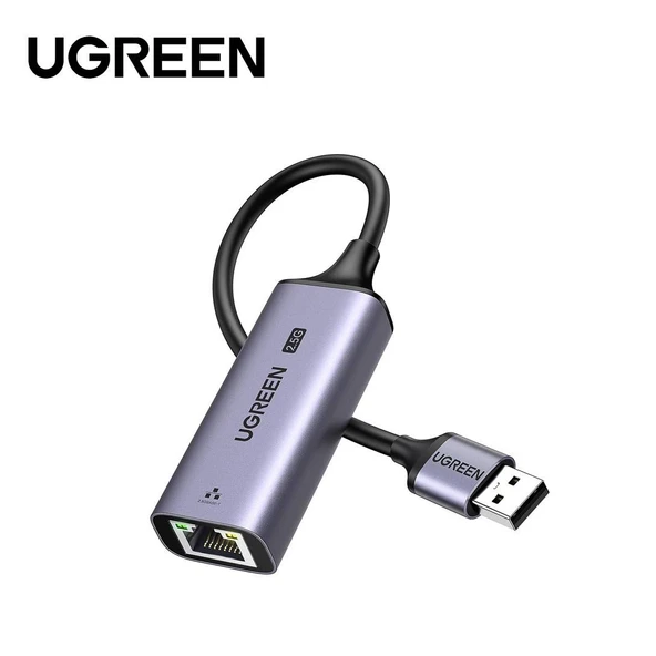 UGREEN 25051 CM648 USB-A to RJ45 2.5G 10/100/1000Mbps Ethernet Dönüştürücü ürün görseli 1