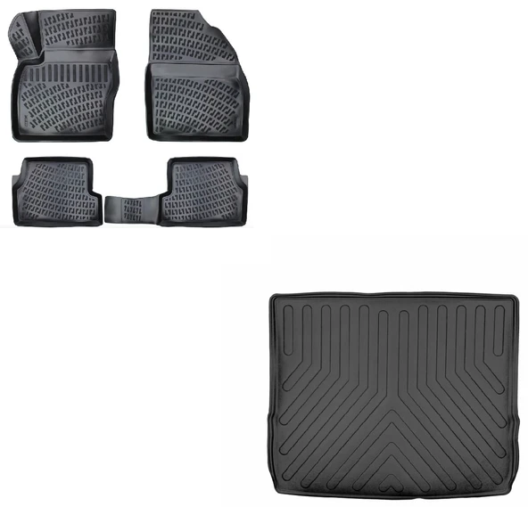 Ford Focus 2 2005-2010 Station Wagon 3d Paspas+bagaj Havuzu Seti ürün görseli 1