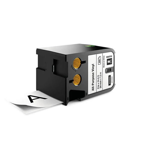 Tonersepeti DYMO XTL 1868755 Çok Amaçlı Vinil Etiket 54mm x 7m Beyaz üzeri Siyah  Etiket ürün görseli 1