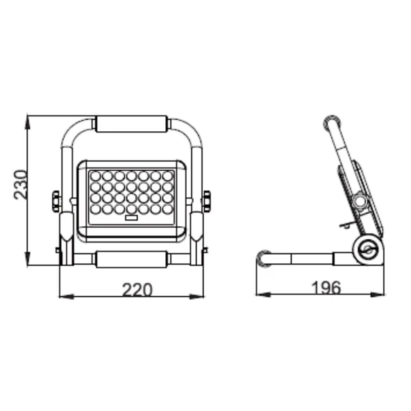 Fujiled Solar Şarjlı Led Projektör  150w - Resim 2