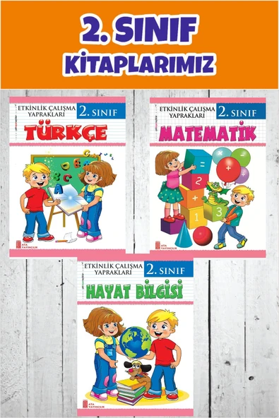 2.Sınıf Türkçe -Matematik-Hayat Bilgisi Etkinlik Yaprakları Seti ürün görseli 1