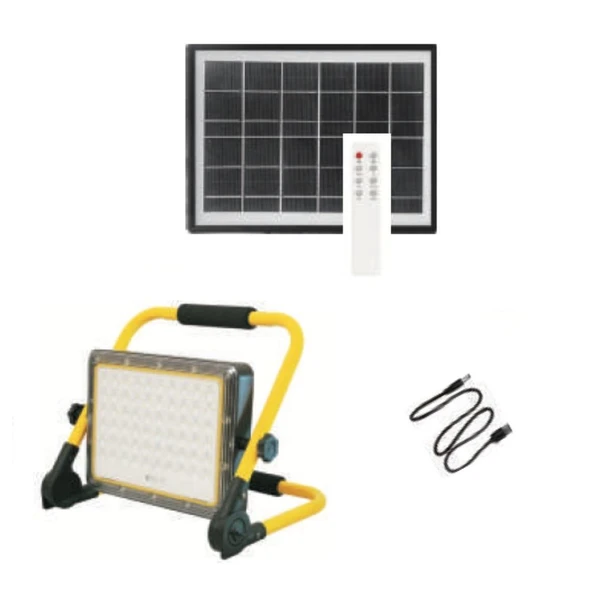 Fujiled Solar Şarjlı Led Projektör  60w ürün görseli 1