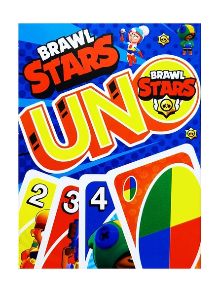 Uno Brawl Stars Oyun Kartı Resimli Uno Oyun ürün görseli 1
