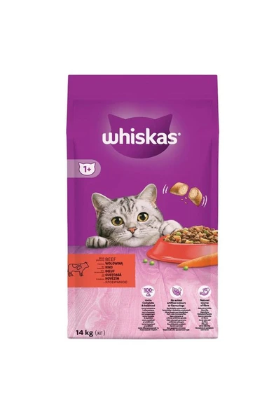 Whiskas Biftekli Yetişkin Kedi Maması 14 Kg ürün görseli 1