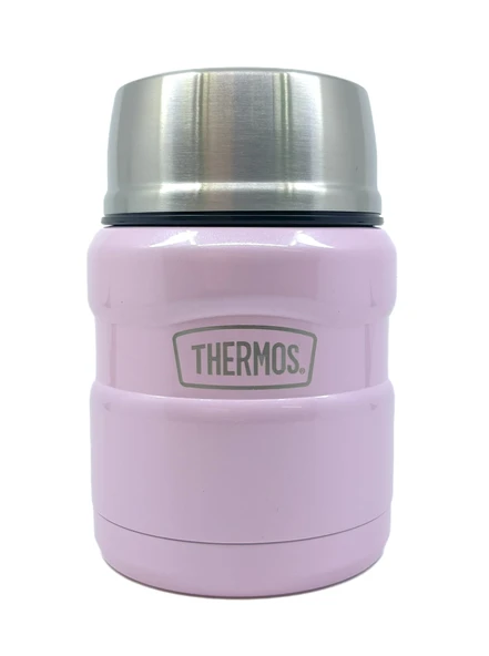 SK-3002 470ml Stainless King Kaşıklı Yemek Termosu - Pembe ürün görseli 1