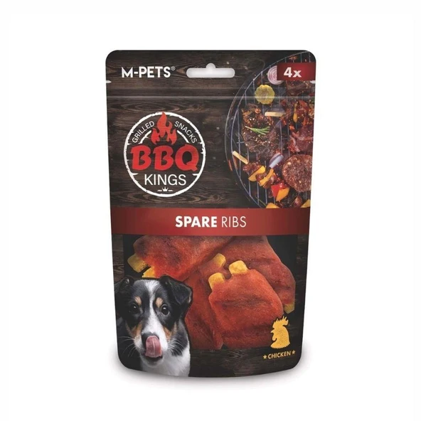 M-Pets BBQ Kings Spare Ribs Tavuklu Köpek Ödül Maması 85 gr ürün görseli 1
