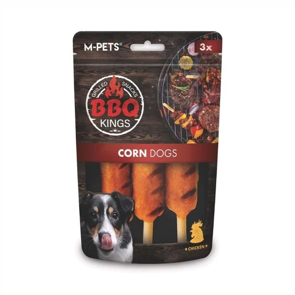 M-Pets BBQ Kings Corn Tavuklu Köpek Ödül Maması 90 gr ürün görseli 1