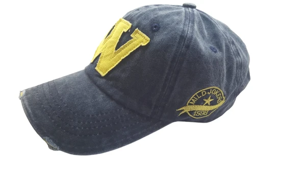 Eskitme Yıkamalı Unisex W Şapka Kep ürün görseli 1