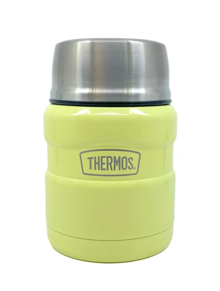 SK-3002 470ml Stainless King Kaşıklı Yemek Termosu - Açık Sarı ürün görseli 1