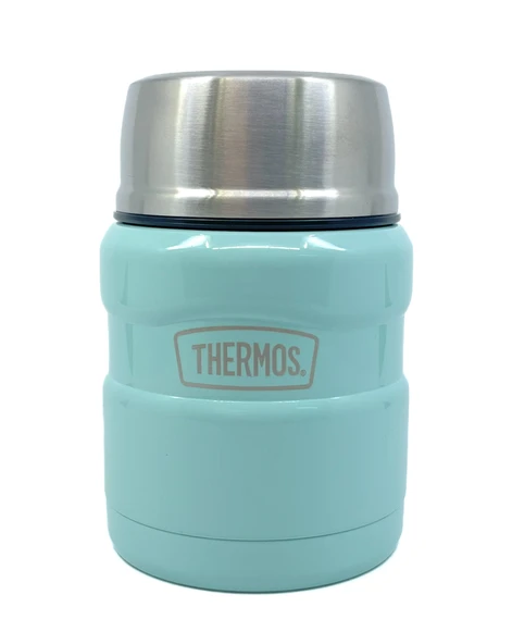 SK-3002 470ml Stainless King Kaşıklı Yemek Termosu - Açık Mavi ürün görseli 1