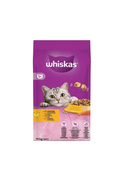 Whiskas Tavuklu Ve Sebzeli Yetişkin Kedi Maması 14 Kg ürün görseli 1