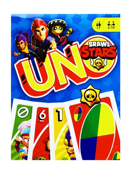 Uno Brawl Stars Resimli Oyun Kartı ürün görseli 1