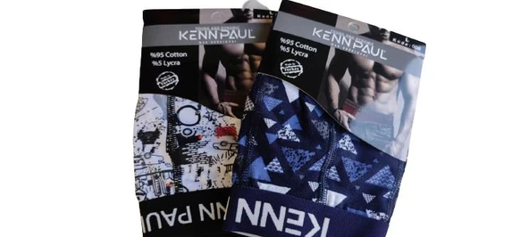 Erkek Dijital Baskılı Cotton Pamuk İkili Boxer ürün görseli 1