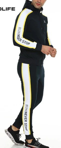 Speedlife Erkek Polyester Eşofman Takımı XA-0437 - Resim 4