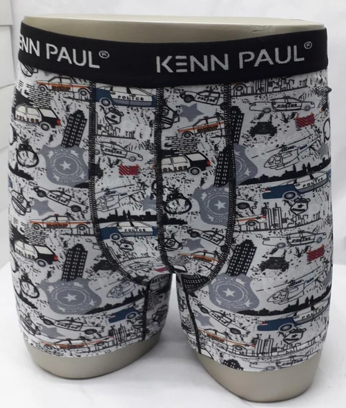Erkek Dijital Baskılı Cotton Pamuk İkili Boxer KP202 ürün görseli 1