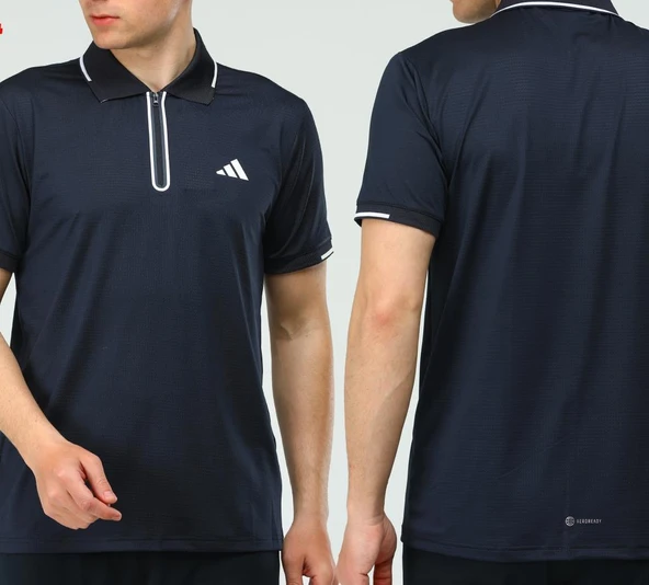 Adidas EF-4204 Erkek Polyester Mesh Polo Yaka T-Shirt ürün görseli 1