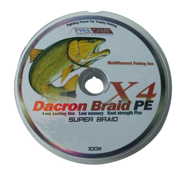 FreeCamp Dakron 4 İp Misina 100mt   0,55mm ürün görseli 1