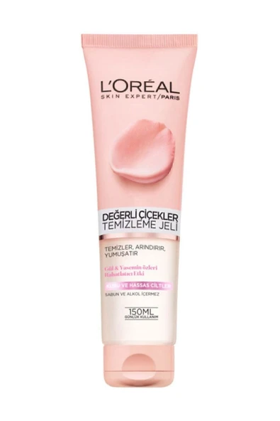 L'Oreal Paris Değerli Çiçekler Hassas Ciltler için Yüz Temizleme Jeli 150 ml 3600523450589 ürün görseli 1