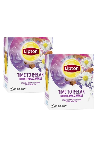 Lipton Time To Relax Bardak Poşet Bitki Çayı 15'li X 2 Adet ürün görseli 1